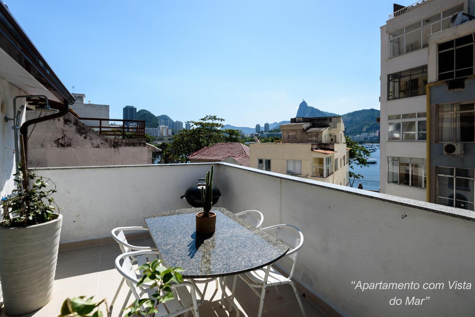 2 Quartos Na Urca Com Vista Para Baia De Guanabara A 700M Pao De Acucar Com Cozinha Completa E Wi-Fi - Bares, Restaurantes E Comercio Local A Poucos Metros Рио-де-Жанейро Экстерьер фото
